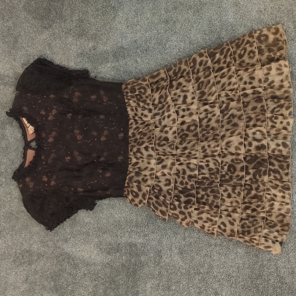 Twelve by twelve brand animal print lace dress size xs